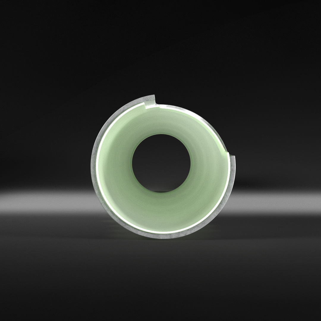 Glass fiber pipes with Inpipe method