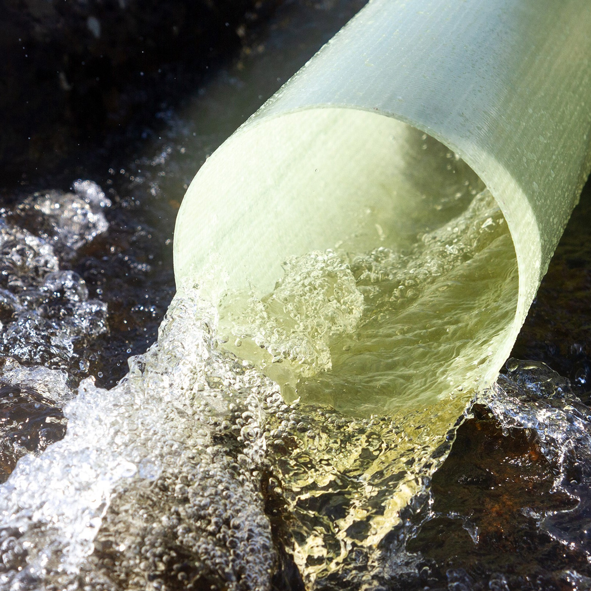 Glassfiber tube free from styrene