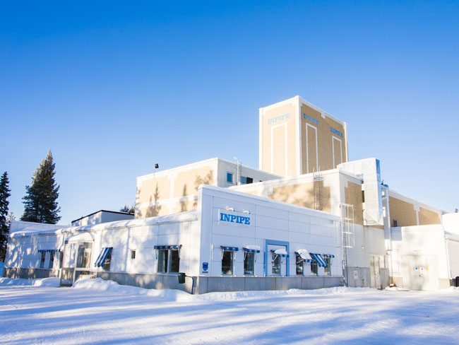 Inpipe factory in Vilhelmina
